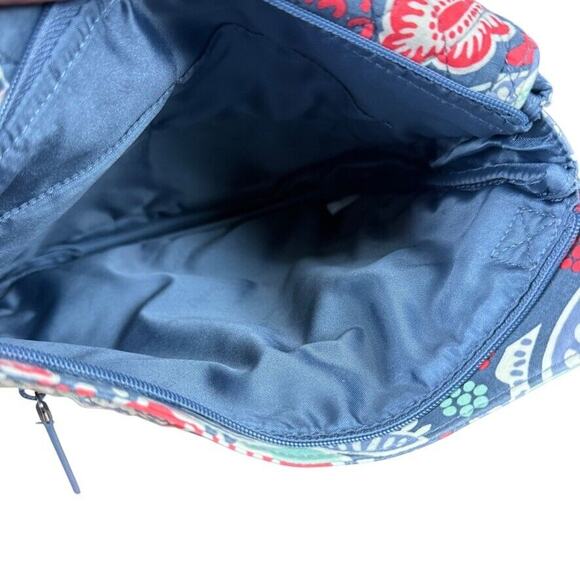 Vera Bradley Nomadic Floral Quilted Crossbody Purse Handbag Shoulder Bag Gray - Picture 16 of 16